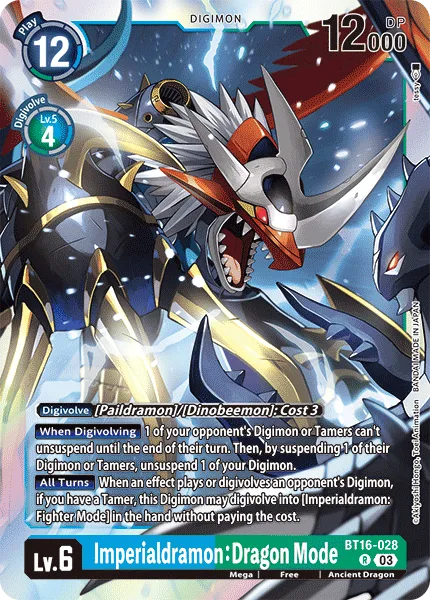 Imperialdramon: Dragon Mode — Booster BEGINNING OBSERVER [BT16] BT16-028