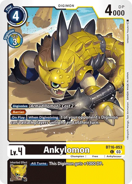 Ankylomon — Booster BEGINNING OBSERVER [BT16] BT16-053
