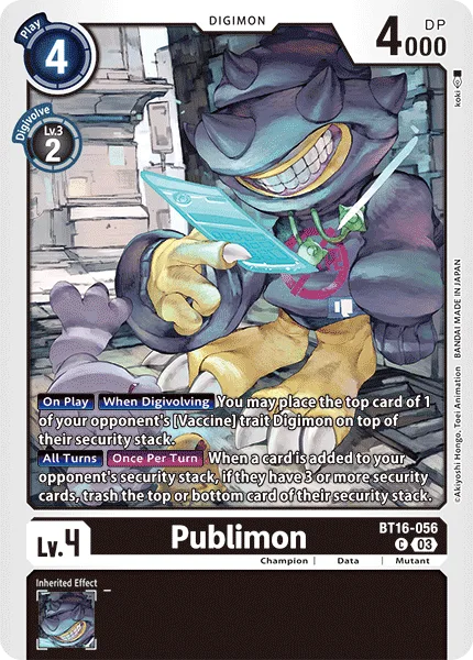Publimon — Booster BEGINNING OBSERVER [BT16] BT16-056