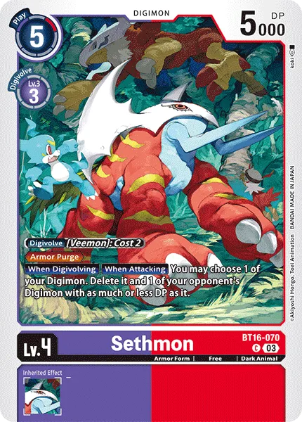 Sethmon — Booster BEGINNING OBSERVER [BT16] BT16-070