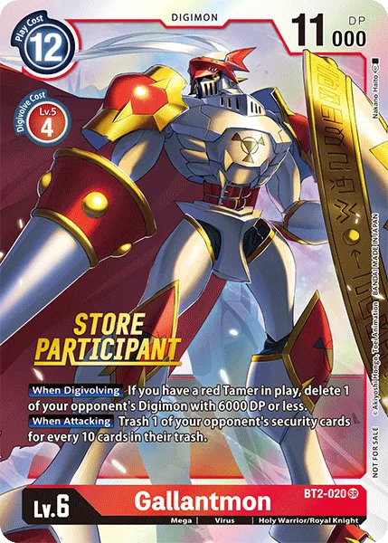 Gallantmon — Store Events BT2-020