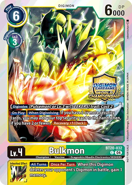 Bulkmon — Large-Scale Tournaments BT20-032