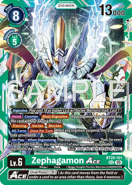 Zephagamon ACE — Advanced Booster DIGIMON GENERATION [AD-01] BT20-101