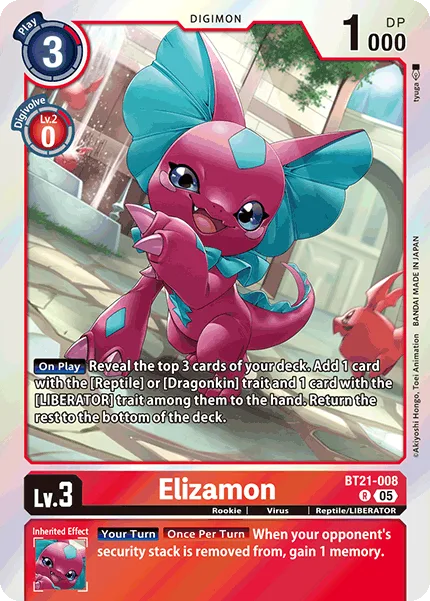 Elizamon — Booster WORLD CONVERGENCE [BT-21] BT21-008