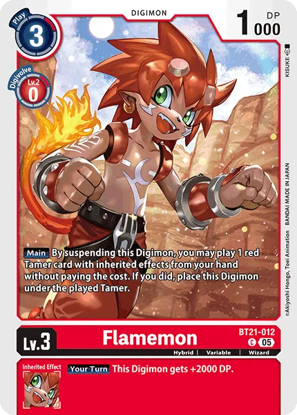 Flamemon — Booster WORLD CONVERGENCE [BT-21] BT21-012