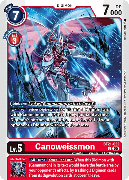 Canoweissmon — Booster WORLD CONVERGENCE [BT-21] BT21-022