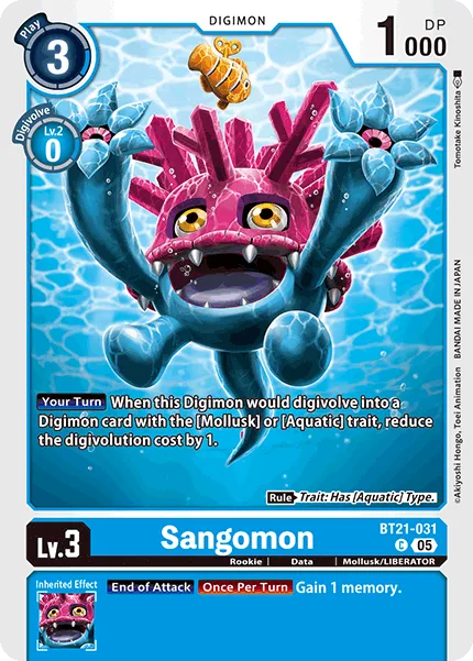 Sangomon — Booster WORLD CONVERGENCE [BT-21] BT21-031