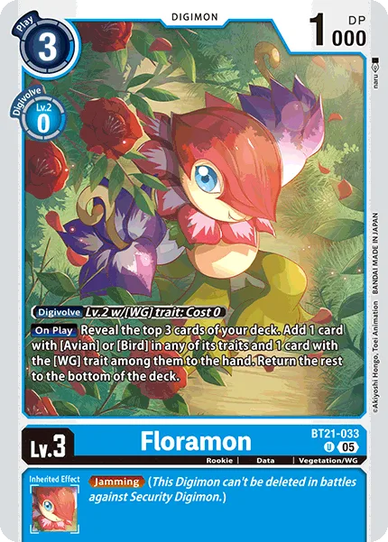 Floramon — Booster WORLD CONVERGENCE [BT-21] BT21-033
