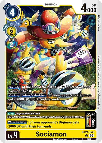 Sociamon — Booster WORLD CONVERGENCE [BT-21] BT21-043