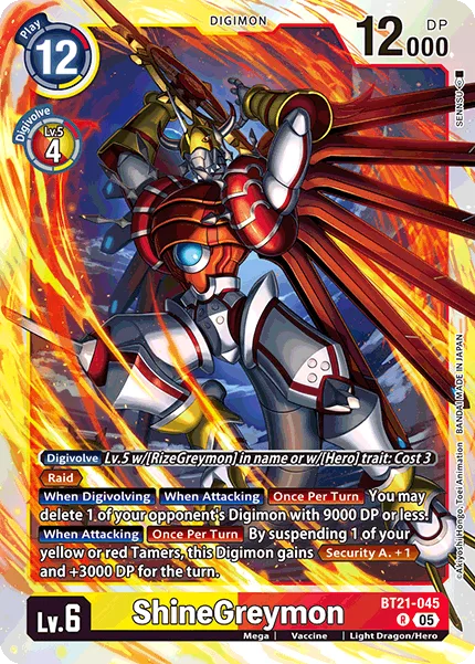ShineGreymon — Booster WORLD CONVERGENCE [BT-21] BT21-045