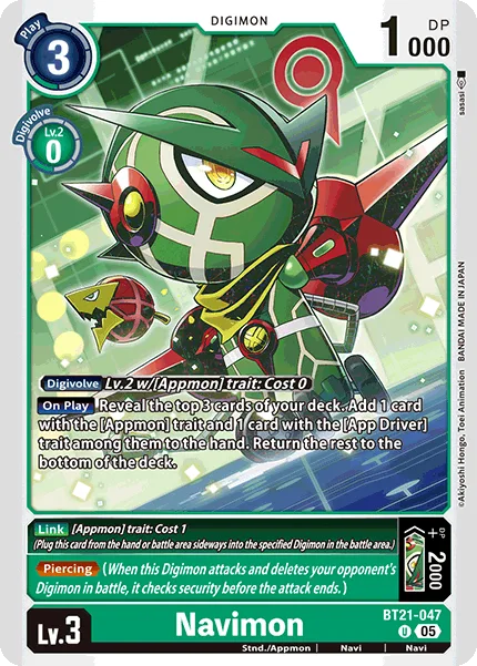 Navimon — Booster WORLD CONVERGENCE [BT-21] BT21-047