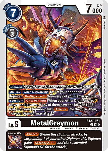 MetalGreymon — Booster WORLD CONVERGENCE [BT-21] BT21-061
