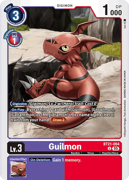 Guilmon — Booster WORLD CONVERGENCE [BT-21] BT21-064