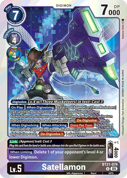 Satellamon — Booster WORLD CONVERGENCE [BT-21] BT21-074