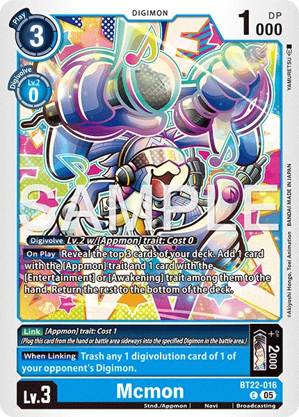 Mcmon — Booster CYBER EDEN [BT-22] BT22-016