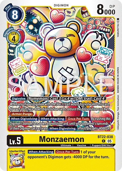 Monzaemon — Booster CYBER EDEN [BT-22] BT22-038