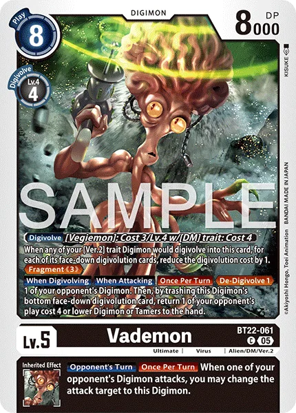 Vademon — Booster CYBER EDEN [BT-22] BT22-061