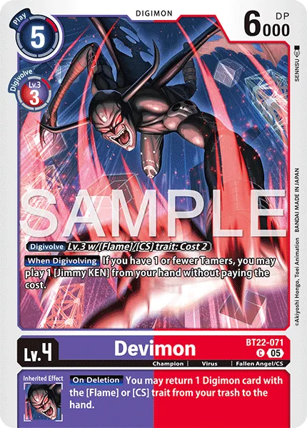 Devimon — Booster CYBER EDEN [BT-22] BT22-071