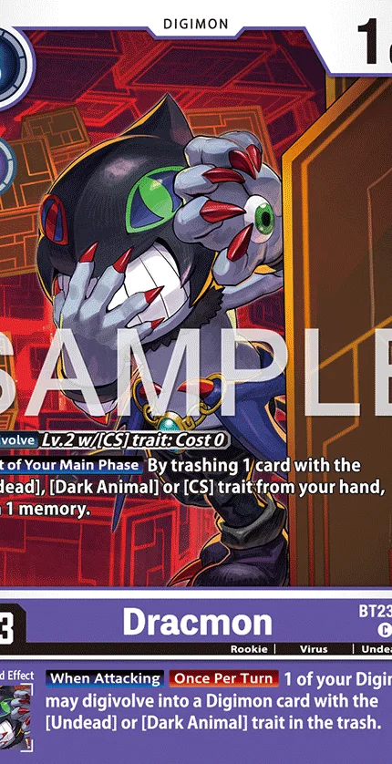 Dracmon — Booster HACKERS' SLUMBER [BT-23] BT23-062