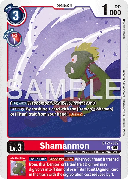 Shamanmon — Booster TIME STRANGER [BT-24] BT24-009