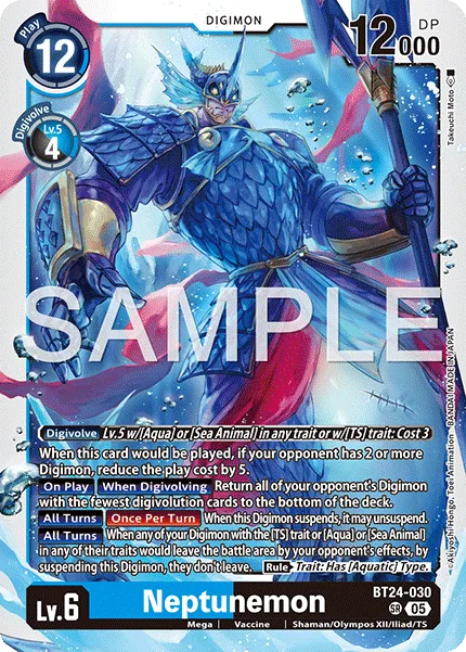 Neptunemon — Booster TIME STRANGER [BT-24] BT24-030