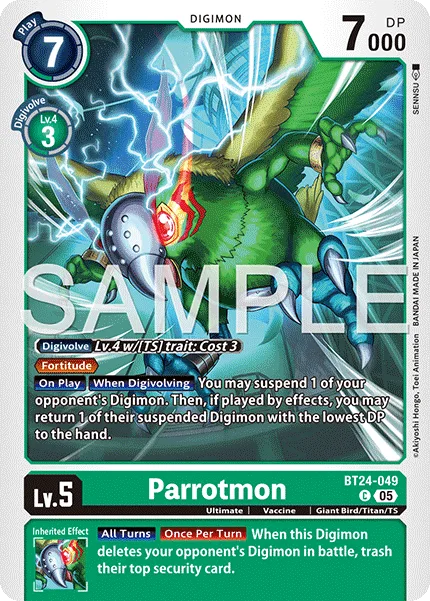 Parrotmon — Booster TIME STRANGER [BT-24] BT24-049