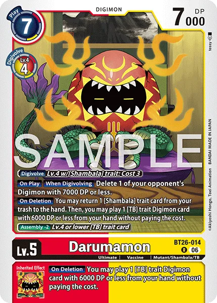 Darumamon — Booster TIMELESS BONDS [BT-26] BT26-014