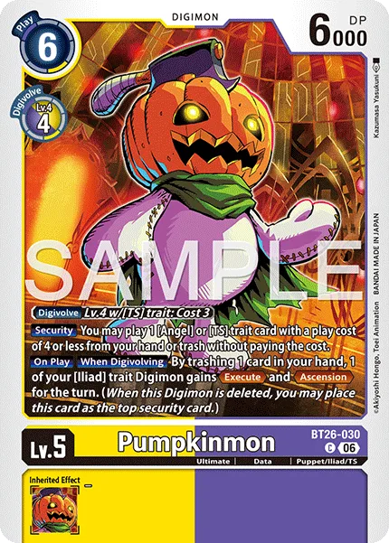 Pumpkinmon — Booster TIMELESS BONDS [BT-26] BT26-030