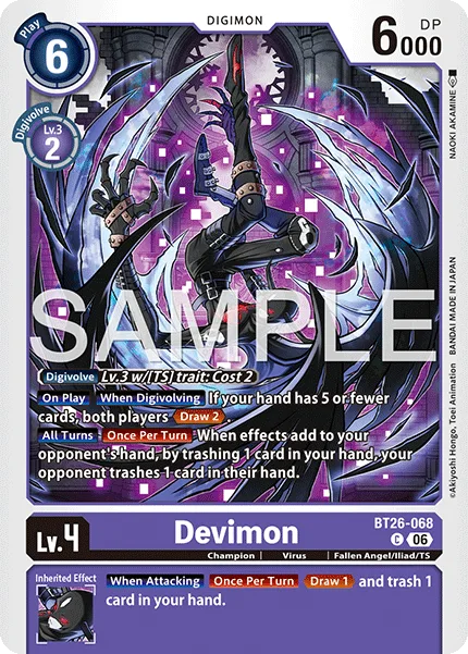 Devimon — Booster TIMELESS BONDS [BT-26] BT26-068