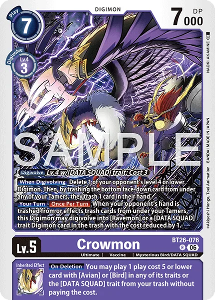 Crowmon — Booster TIMELESS BONDS [BT-26] BT26-076