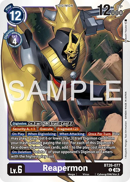 Reapermon — Booster TIMELESS BONDS [BT-26] BT26-077