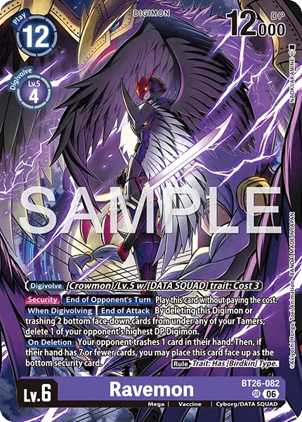 Ravemon — Booster TIMELESS BONDS [BT-26] BT26-082