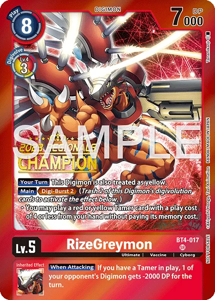 RizeGreymon — Large-Scale Tournaments BT4-017