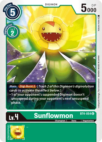 Sunflowmon — Booster GREAT LEGEND [BT04] BT4-054