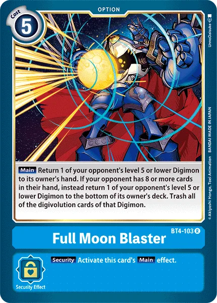 Full Moon Blaster — Booster GREAT LEGEND [BT04] BT4-103