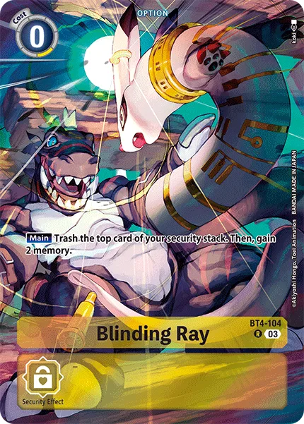Blinding Ray — Advanced Deck DOUBLE TYPHOON [ST17] BT4-104