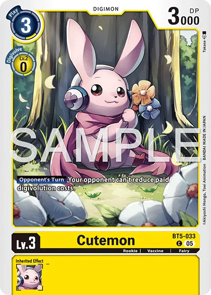 Cutemon — Advanced Booster DIGIMON GENERATION [AD-01] BT5-033