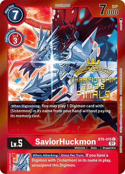 SaviorHuckmon — Large-Scale Tournaments BT6-015