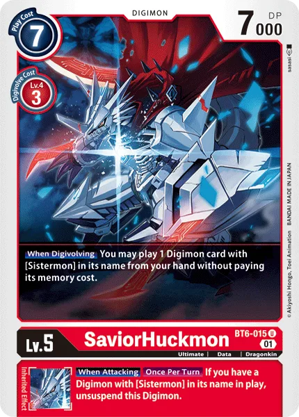 SaviorHuckmon — Booster DOUBLE DIAMOND [BT06] BT6-015