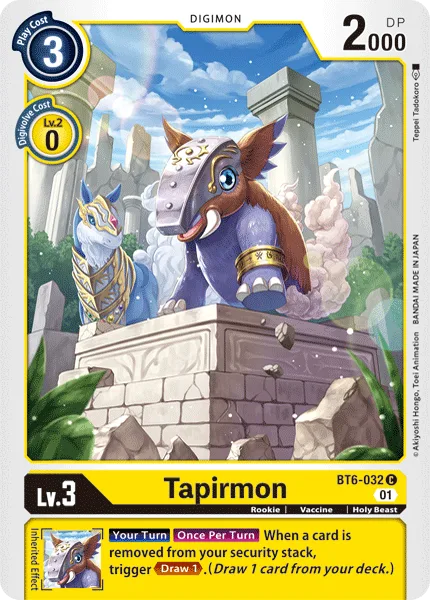 Tapirmon — Booster DOUBLE DIAMOND [BT06] BT6-032