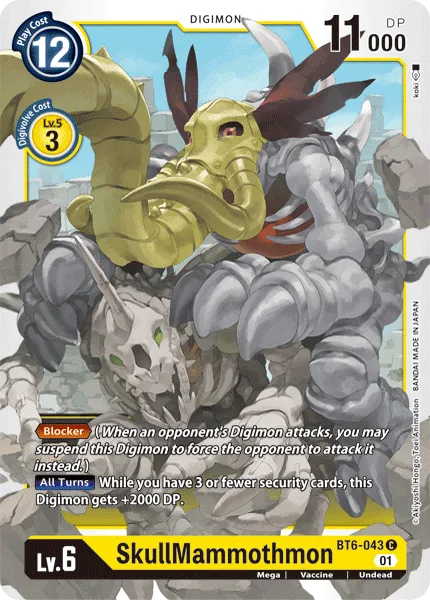 SkullMammothmon — Booster DOUBLE DIAMOND [BT06] BT6-043