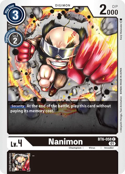 Nanimon — Booster DOUBLE DIAMOND [BT06] BT6-058