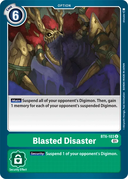 Blasted Disaster — Booster DOUBLE DIAMOND [BT06] BT6-103