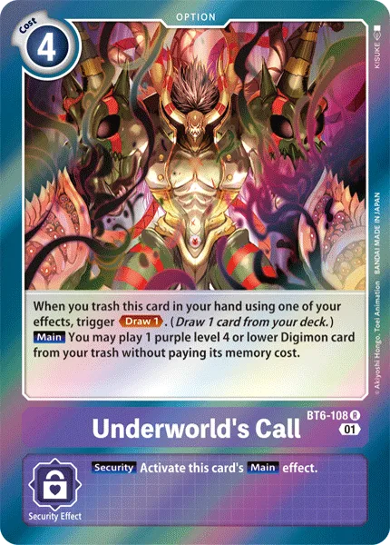 Underworld's Call — Booster DOUBLE DIAMOND [BT06] BT6-108
