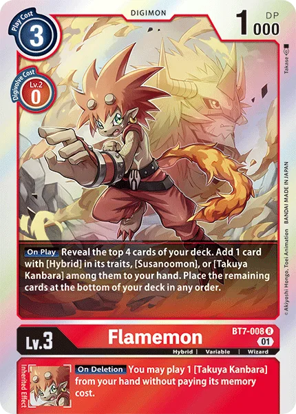 Flamemon — Booster NEXT ADVENTURE [BT07] BT7-008