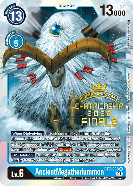AncientMegatheriummon — Large-Scale Tournaments BT7-030