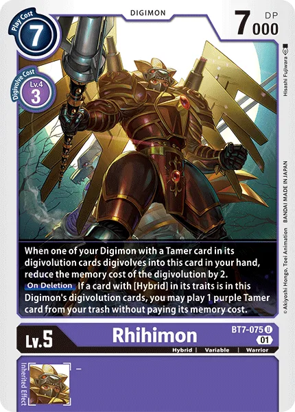 Rhihimon — Booster NEXT ADVENTURE [BT07] BT7-075