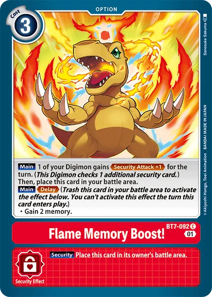 Flame Memory Boost! — Booster NEXT ADVENTURE [BT07] BT7-092