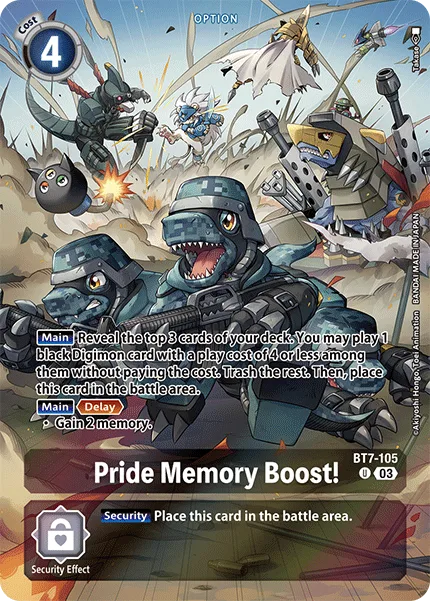Pride Memory Boost! — Advanced Deck DOUBLE TYPHOON [ST17] BT7-105