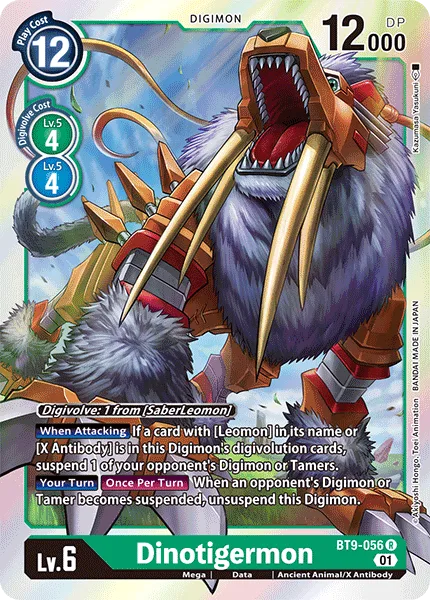 Dinotigermon — Booster X RECORD [BT09] BT9-056